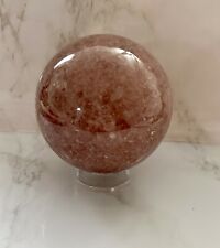 Natural Red Strawberry Quartz Crystal Sphere picture
