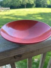 Vintage Holiday Kenro Red Speckled Melamine Dish Serving Bowl Mid Century Modern picture