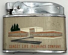 Vintage Penguin Cigarette Lighter Sunset Life Insurance Company Olympia WA picture