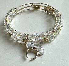 Alex And Ani Disney Minnie Mouse Ears Beaded Bangle Bracelets 50th Anniversary picture