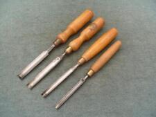 Set of 4 Carpenter's Scribing (In-cannel) gouges. picture