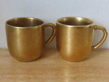Vintage French Molins Charolles Cup set of 2 Gold picture