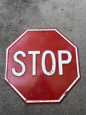 Vintage Stop Sign Embossed Rolled Steel Ready Made Ready Made Sign Co. New York picture