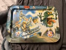 The Real Ghostbusters Vintage Metal TV Dinner Lap Tray 1986 picture