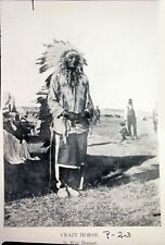 1877 CRAZY HORSE PHOTO 8.5X11 WANTED POSTER LAKOTA INDIAN CHIEF CUSTERS REPRINT picture