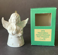 Goebel 1978 Third Edition Annual Christmas Tree Ornament Angel White L1 picture