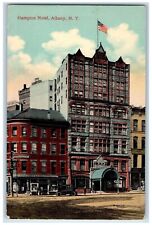 c1910's Hampton Hotel Building Cars Albany New York NY Unposted Antique Postcard picture