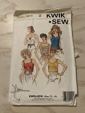 1980s Kwik Sew 1422 Camisole & Tank Tops 5 Styles XS-L  Bust 31 1/2-41 1/2 picture