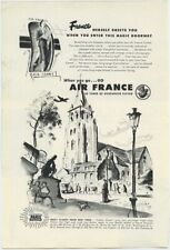 Air France Flying Over Water 30 years Enter Comet Warm Welcome 1949 Vintage Ad picture
