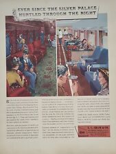 1942 L.C. Chase & Co. Fortune WW2 Print Ad Q1 Trains Fabric Chair Railroad NYC picture