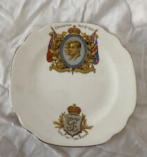 King George  & Queen Elizabeth 1937 Coronation Plate England picture