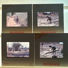 Lot of 4 Vietnam War 1969 Era Kodachrome Color Locals People Photo Slides picture