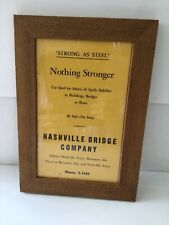 Nashville Bridge Company Nashville, Tenn. Framed Magazine Advertising Page picture