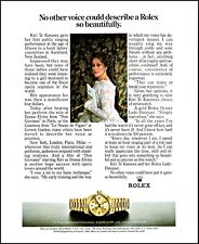 1985 Kiri Te Kanawa photo Rolex Lady Datejust Chronometer Watch print ad S19 picture