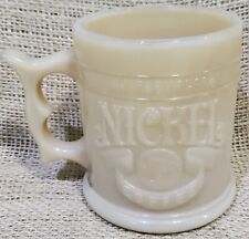 Vintage Whataburger Clambroth Buffalo Nickel Opaque Coffee Cup Mug Made USA ORIG picture