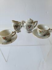 Minature Floral Tea Set  Made in Occupied Japan picture