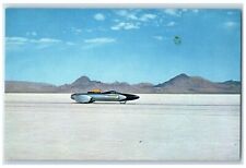 c1960s Bonneville Salt Flats World's Fastest Speedway Jet Wendover UT Postcard picture