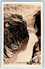 Nyssa Oregon OR Postcard RPPC Photo View Of The Gorge Owyhee 1938 Vintage picture