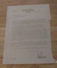 Signed 1921 Letter by Rush D. Simmons Chief Post Office Inspector picture