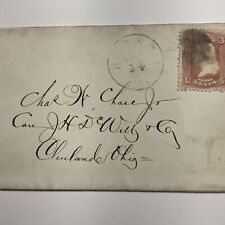 1860s Cleveland, Ohio Antique Envelope #65 Stamp Great Handwriting picture
