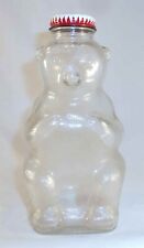 Vintage Snow Crest Bank Bottle Clear Glass Bear Shape Salem Massachusetts picture