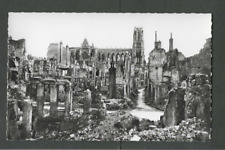 1918 Post Card Reims France WW1 Rheims Cathedral picture