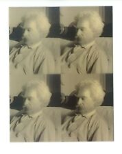 Mark Twain 3-d Photograph BW Samuel Clemens Portrait Reprint 3d Tom Sawyer picture