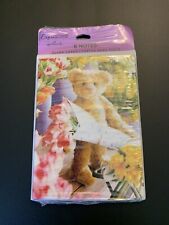 Teddy Bear Hallmark Note Cards 6 with envelopes new sealed in pkg picture