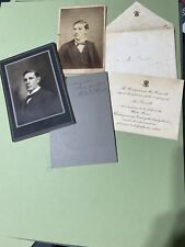 1902 Teddy Roosevelt Engraved White House Invitation Richard Russell Georgia Lot picture