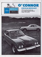 1973 Capri Car Sales Brochure O'Connor Lincoln - Mercury Crenshaw Los Angeles picture