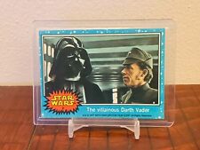 1977 Topps Star Wars #7 The Villainous DARTH VADER Topps Blue Series 1 picture