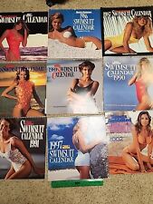 Lot of  SPORTS ILLUSTRATED Swimsuit Calenders 1985 Thru 1991 1997 2002 W/poster picture