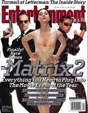 Matrix 2 movie Hugo Weaving & Monica Bellucci 2003 Entertainment Weekly magazine picture