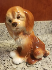 Vintage Royal Copley Ceramic Spaniel Dog Planter  7-3/4