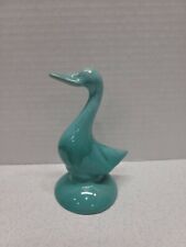 Redware Pottery Goose Duck Teal Glaze 4.75