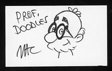 Craig MacIntosh Cartoonist-Sally Forth, Doodles signed 3x5 SKETCH Card E25507 picture