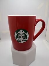 2021 Starbucks Solid Red Mermaid Siren Logo Coffee Mug 10 oz EUC picture