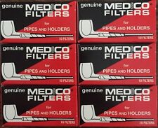 6 Genuine Medico Tobacco Pipe & Cigar Holder Filters Boxes NEW 2 1/4