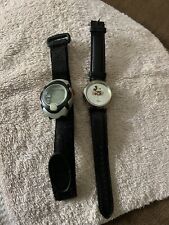 Vintage Lot of 2 Mickey Mouse Watches Disney Not Tested picture
