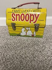 Vintage 1968 Have Lunch With SNOOPY Dome Metal Lunch Box NO Thermos picture