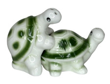 Naughty Turtles Salt & Pepper Shakers, Green White picture