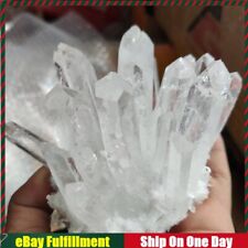 120g Natural White Clear Quartz Cluster Healing Energy Crystal Point Specimen picture