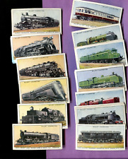 1936 W.D. & H.O. WILLS CIGARETTES RAILWAY ENGINES 25 DIFFERENT TOBACCO CARD LOT picture