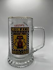 New Monaco Grand Prix Pint Glass Monte Carlo Gold Rim picture