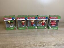 Hallmark Peanuts Ornaments Lot Of 5 Charlie Brown Snoopy Woodstock Lucy Linus picture