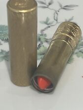 VINTAGE COLLECTIBLE DOROTHY GRAY MOISTURE LIPSTICK GOLD METAL TUBE RED picture