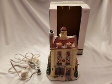 Santa's Workbench Victorian Christmas Church's School 2005- Tested And Works picture