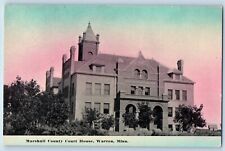 Warren Minnesota MN Postcard Marshall County Court House Exterior Building c1910 picture