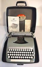 SMITH-CORONA Sterling Typewriter Portable Manual Gray Hardshell Vintage 1963 picture