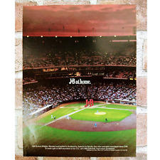 J&B - At Home - Baseball Field - Scotch Whisky - Original 1990 Vtg PRINT AD picture